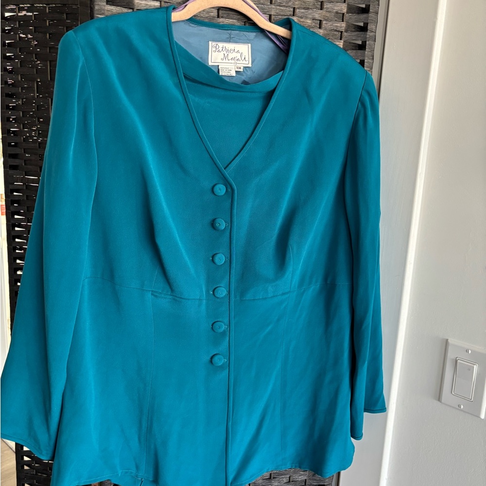Teal Midi Skirt Set